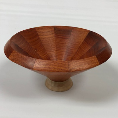 Dark Wood Stave Bowl