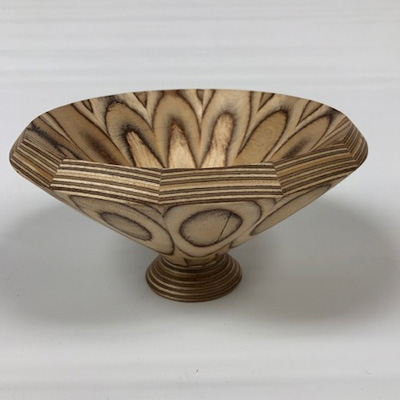 Lighter Mixed Wood Stave Bowl
