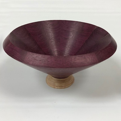 Purple with out lines Stave Bowl