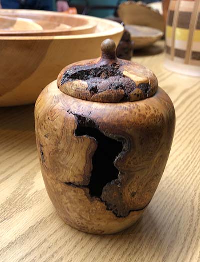 Central Wisconsin Woodturners Wooden Jar