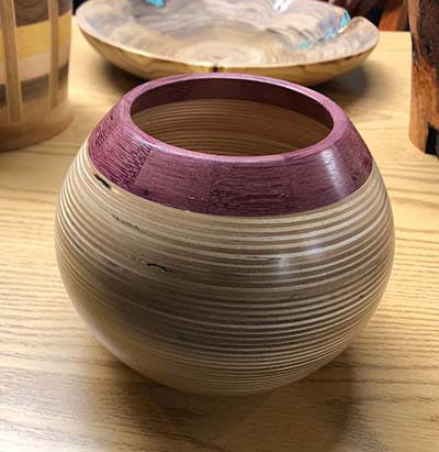 Central Wisconsin Woodturners Wooden Pot